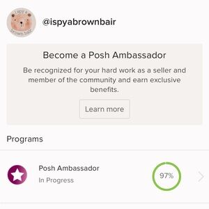 PLEASE HELP ME GAIN POSH AMBASSADOR STATUS